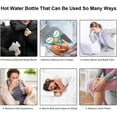 thumbnail image 3 of HOOMEEZY Hot Water Bottle with Cover, 2L Hot Water Bag for Menstrual Cramps Neck and Shoulder Pain Relief, Hot Compress and Cold Therapy, 3 of 8