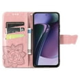 thumbnail image 2 of Wallet Case for Motorola Moto G Power 5G 2024, Butterfly Embossed PU Leather Magnetic Closure Kickstand Card Slots with Wrist Strap for Girls Women for Motorola Moto G Power 5G 2024, Rosegold, 2 of 8