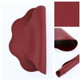thumbnail image 2 of REGALWOVEN Placemat Set of 6 Faux Leather Placemats for Kitchen Dining Table Decor, Washable Table Placemats Wipeable Table Mat Red 15*15in, 2 of 7