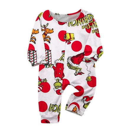 

Grinch Print Costumes Family Matching Sets Pajamas Loungewear Outfits Family Matching Long Sleeve Tops+Pants Set 2024 New Fall Green Grinch Christmas Costumes