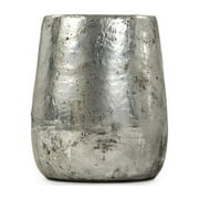 Zentique Stoneware Vase with Distressed Metallic