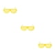 thumbnail image 5 of Minnieouse Gafas de persiana de plástico, llamativas y modernas, hechas de gafas de persiana de plástico, tamaño libre amarillo Type1 NO1, 5 of 6