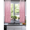 thumbnail image 2 of Red Ombre Sheer Curtains 39 Inch Length 2 Panels Set for Living Room/Bedroom, Farmhouse Stripes Modern Abstract Art Kitchen Curtains Grommet Semi-Sheer Curtains Drapes Window Treatments 27.5"x39"x2, 2 of 7