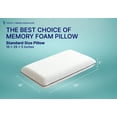 Vaverto Queen Size Gel Memory Foam Pillow, Ventilated, Washable Bamboo Cover, Orthopedic