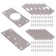 thumbnail image 1 of Kit de ReparacióN Bisagras Paquete 12: Placa Puertas Gabinetes, FijacióN para Armarios Cocina,, 1 of 5