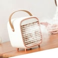 thumbnail image 2 of Aire acondicionado, ventilador de refrigeración silencioso, enfriador evaporativo USB con correa de transporte portátil para casa, oficina, coche, color blanco, 2 of 5