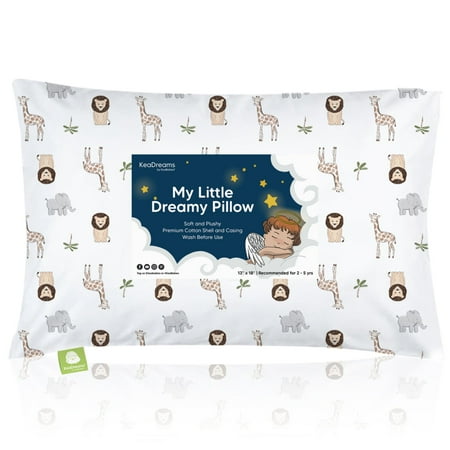 UPC: 0810019222672 | KeaBabies Toddler Pillow with Pillowcase  13X18 Kids Travel Pillows for Sleeping (The Wild)