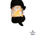 thumbnail image 3 of Barkertime Blue Hawaiian Hibiscus Flower on Brown Washable Dog Belly Band Male Wrap - Made in USA, 3 of 6