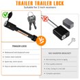 thumbnail image 5 of Qenwkxz Hitch Receiver Pin Lock Stainless 5/8 inch Trailer Receiver Lock Keyed Alike for Class III IV 2 inch Receiver Fit Hitch Bike Rack Tray Ball Tow Rope for Truck Car Boat Black 6.69*4.72*1.18in, 5 of 11