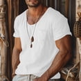 thumbnail image 2 of Men’s Short Sleeve Pocket T-Shirt Casual Collared Top Everyday Wear, 2 of 5