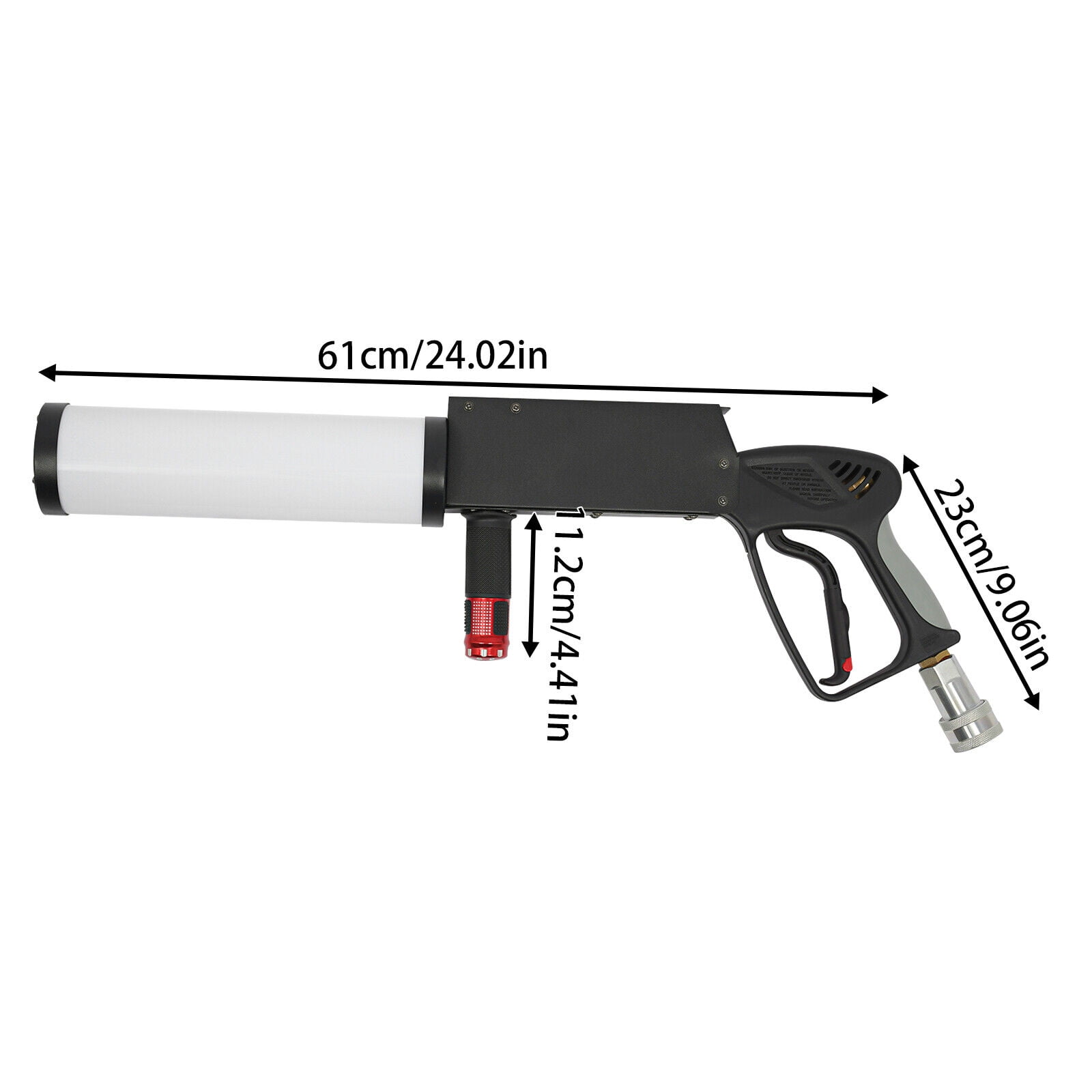 CO2 Handheld Smoke Machine - 16.4-32.8ft Spray Distance, LED Lights, High Pressure, Easy Operation, Portable for Parties, Concerts & Festivals
