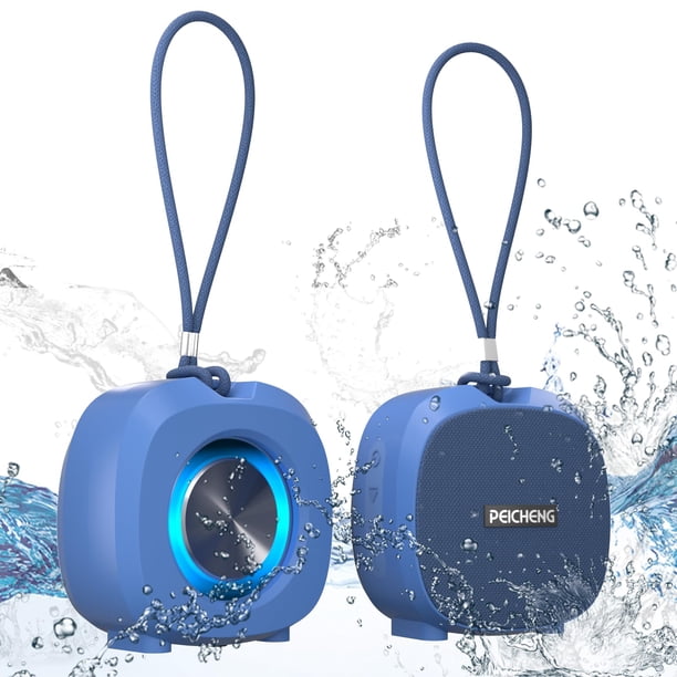 PEICHENG Bocina Pequeña Portátil Bluetooth Inalámbrica IPX5 Impermeable para Ducha, Sonido Estéreo P