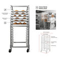 thumbnail image 4 of 10Tier Bun Pan Rack,Aluminum Racking Trolley Storage with Brake Wheels,Mobile Commercial Mobile Storage Rack  for Kitchen Bakery Restaurant, 4 of 7