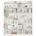 thumbnail image 2 of Yaheetech 7-Tier Wooden Bookshelves with Adjustable Open Shelves, Set of 2, White, 2 of 7