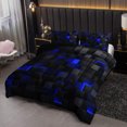 thumbnail image 4 of Geometric Comforter Set Queen Size Bedding Set, 3PCS Geometry Bed Set Modern Quilt Set 1 Comforter 2 Pillowcases for Room Decor All Season, 4 of 10