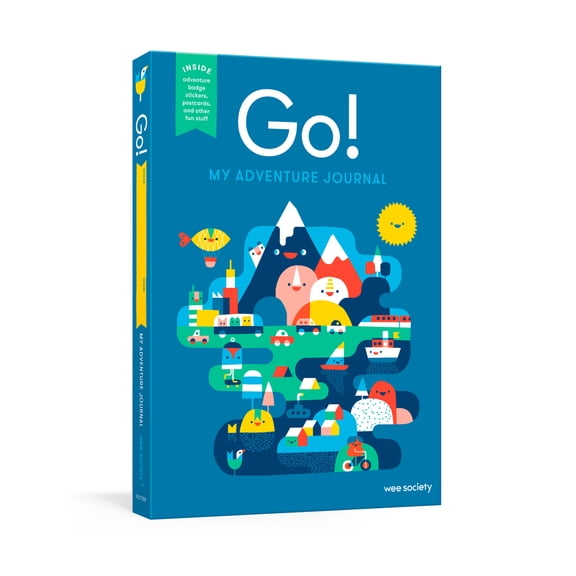 Pre-Owned Wee Society Go! (Blue): A Kids' Interactive Travel Diary and Journal, (Hardcover)