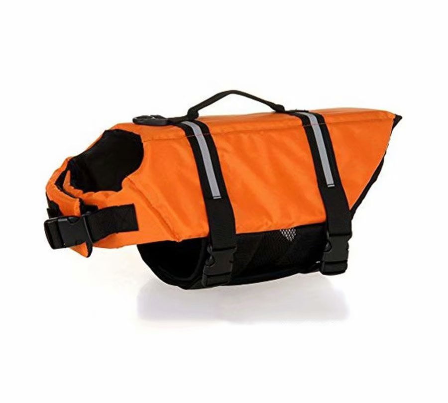 Dog Life Jacket Swimming Vest Swimsuit with Reflective Strips