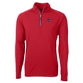 thumbnail image 2 of Men's Cutter & Buck Red Washington Commanders Big & Tall Americana Adapt Eco DryTec Raglan Quarter-Zip Jacket, 2 of 3