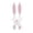 Pink Plaid, variant on Yanxiao Easter Bunny Wreaths, Easter Spring Outdoor Indoor Hanging Door Decorations Hangers, Easter Bunny Butt & Ears DIY Kit Decorations for Front Door, Wreaths and Baskets