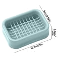 thumbnail image 2 of Soap Dish, Small Plastic Bathroom Soap Holder,Mint Green, Pink, Blue - Portable Soap Case for Shower, Bathroom or Kitchen, 2 of 7