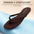 thumbnail image 3 of Flip Flops for Women Thong Flat Sandals Lightweight Minimalist Non-Slip Memory Foam Sole Open Toe Casual Vacation Daily Essentials Classic Beach Slippers, 3 of 7
