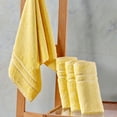 thumbnail image 4 of Hawmam Linen Yellow Towels - Luxury Small Hand Towels for Bathroom, College Dorm, Spa, Hotel Quality, Airbnb, GYM - Quick Dry, High Absorbent, Low Lint - 16' x 29', 4-Pack Hand Towel Set, 4 of 7
