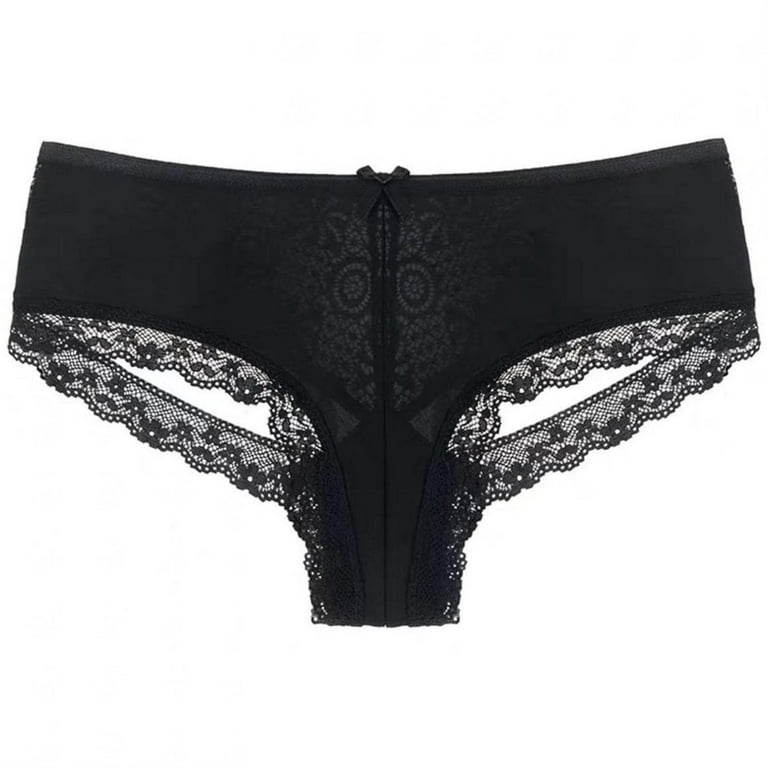 HUPOM Period Panties Girls Underwear High Waist Leisure Tie Seamless  Waistband Black S 