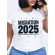 thumbnail image 1 of Camiseta De Verano Para Mujer, Camisetas Suaves De Verano Para Mochilero, Viajes En La CalleMIGRATION 2025 I MADE MY USER NAME MY SOCIAL SECURITY Print Crew Neck T-shirt, Four seasons casual short-s, 1 of 8