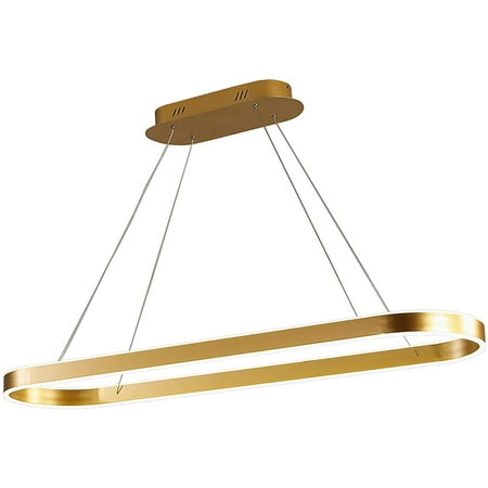 

OUKANING Modern Chandelier Gold Ceiling Light 100CM Pendant Light Remote Control