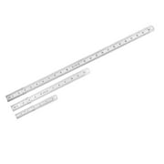 Uxcell 150mm 6 Inch 300mm 12 Inch 600mm 24 Inch Stainless Steel with Hanging Hole 1 Set