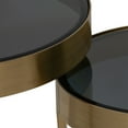 thumbnail image 6 of Sagebrook Home Modern Glam Set of 2 Iron and Glass Square Side Tables, Metal Finish - 16" x 16" x 23", 6 of 8