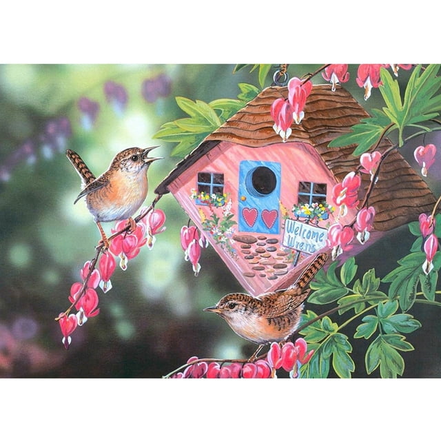 Diamond Painting (DE5930) 5D Bird House Square DIY Animal Picture (B741) 30x40cm Hugtrwg Para estrenar
