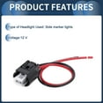 thumbnail image 4 of Conjunto de arnés de cableado de faros Unique Bargains No.9154238 para Mini Cooper R56 2007-2015 Luces de marcador lateral Cable de arnés 14.5cm L 1 Pcs, 4 of 7