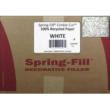 Aviditi CP10B Crinkle Cut Paper, 10 lbs per Case, White (Case of 10)
