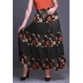 thumbnail image 2 of Bimba Printed Maxi Skirts Women Bohemian Gypsy Style Long Cotton Skirt, 2 of 5