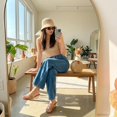 thumbnail image 6 of Cushionaire Brit Dress Wedge Sandals for Women, Clear Slip-On Espadrille Heels with Soft Memory Foam Comfort, 6 of 11