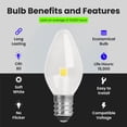 thumbnail image 4 of Bombilla Feit Electric BP7C7 con candelabro LED 2700 K, paquete de 4 unidades, 4 of 8