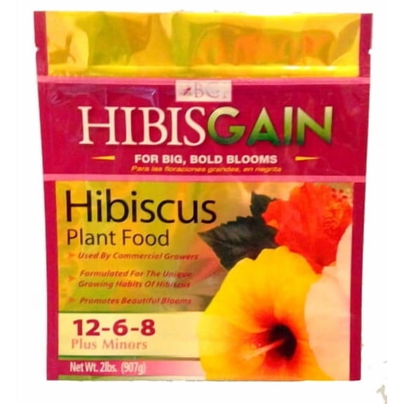 BGI Hibisgain Hibiscus Plant Food Fertilizer 12-6-8, 2 lb.