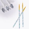 thumbnail image 3 of Pnellth 3Pcs Nail Drawing Pens Unique Pattern Ultra-thin Acrylic Nail Art Carving Pens DIY Manicure Gadget for Women Golden, 3 of 7