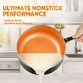 thumbnail image 2 of MICHELANGELO Nonstick 1Qt & 2Qt Copper Sauce Pan Set with Lid, Small Pot with Lid, Ceramic Nonstick Saucepan Set, Small Sauce Pots, 2 of 8