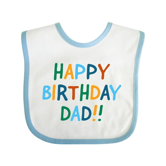 Inktastic Happy Birthday Dad Boys or Girls Baby Bib