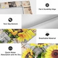 thumbnail image 6 of Sunflowers Outdoor Rug for Patio/Deck/Porch, Non-Slip Large Area Rug 5 x 7 Ft, Botanical Floral Farmhouse Retro Wood Grain Indoor Outdoor Rugs Washable Area Rugs, Reversible Camping Rug Carpet Runner, 6 of 8