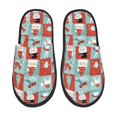 thumbnail image 1 of Balery Warm Christmas Memories Pantuflas de Casa de Felpa Silenciosas con Diseño Estampado, Zapatillas Cómodas Antideslizantes de Algodón para Interior-Medium, 1 of 8