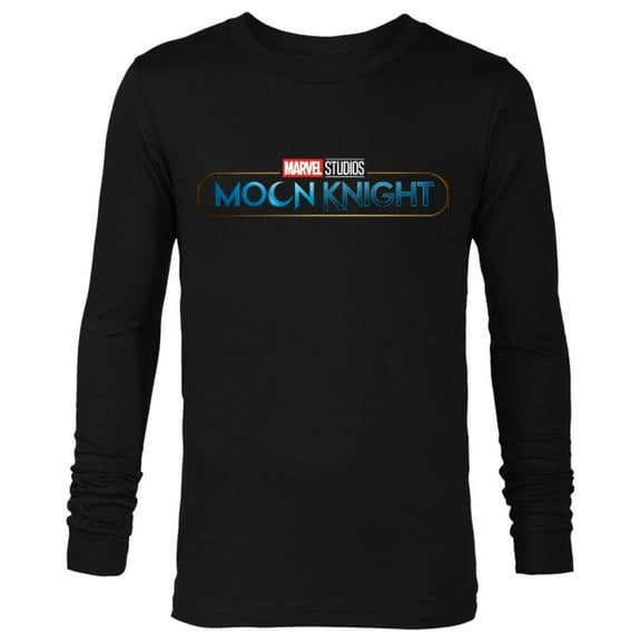 Marvel Moon Knight Series Logo - Long Sleeve T-Shirt for Men - Customized-Black