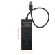 thumbnail image 2 of unbranded 1Ud Adaptador USB 3.0 Negro Con 4 ABS Para Computadores Con Conexión Eficiente, 2 of 6