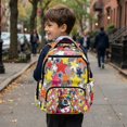 thumbnail image 5 of FKELYI Kids Backpack 17 Inch Spacious Schoolbag with Multi-Pockets for Elementary Student Camo Star Pug Dog Print School Bookbag Casual Daypack Boys Knapsack Rucksack, 5 of 7