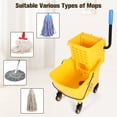 thumbnail image 4 of golytefs 24L Mop Water Squeezer with Wheels Plastic Bucket Mop Wringer for Hotel Cleaning, 4 of 9