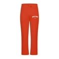 thumbnail image 4 of Moxiu Fleece Sweatpants Men Baggy Open Bottom Sweat Pants Straight Leg Joggers Drawstring Gym Athletic Pants with Pockets Orange,XXL, 4 of 6