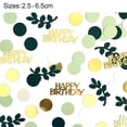 thumbnail image 5 of sunsanly 200Pcs Birthday Happy Confetti Paper Colorful Round Green Golden Black Confetti Table Birthday Party Decoration, 5 of 7