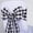 Black-white, variant on AK-Trading - 6"x108" Gingham Polyester Chair Sashes Tie Bows Catering Outdoor Party Decorations - Pack of 6 - Blue/White